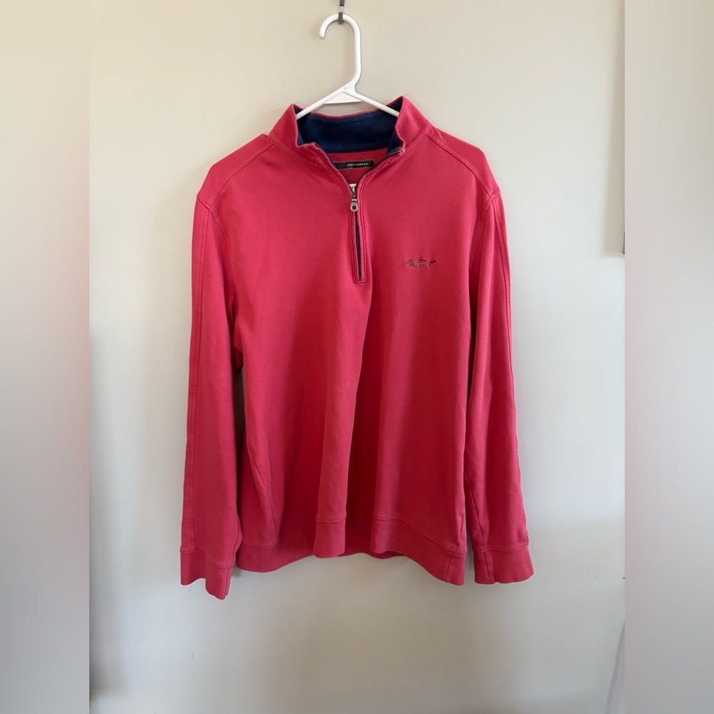 Greg Norman Red 1/4 Zip Men's Pullover Size Medium‎